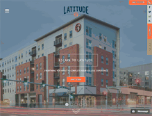 Tablet Screenshot of latitudeapartments.com